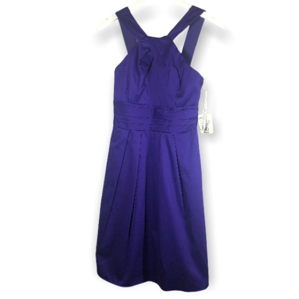 David’s bridal midi dress blue